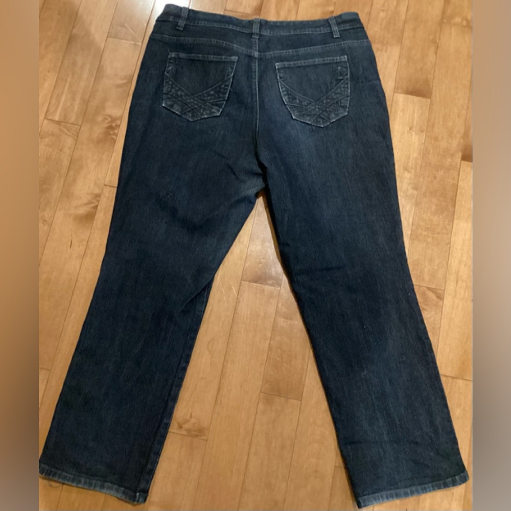 Style & Co. Womens Jeans Size 16W dark blue Denim - Picture 3 of 4